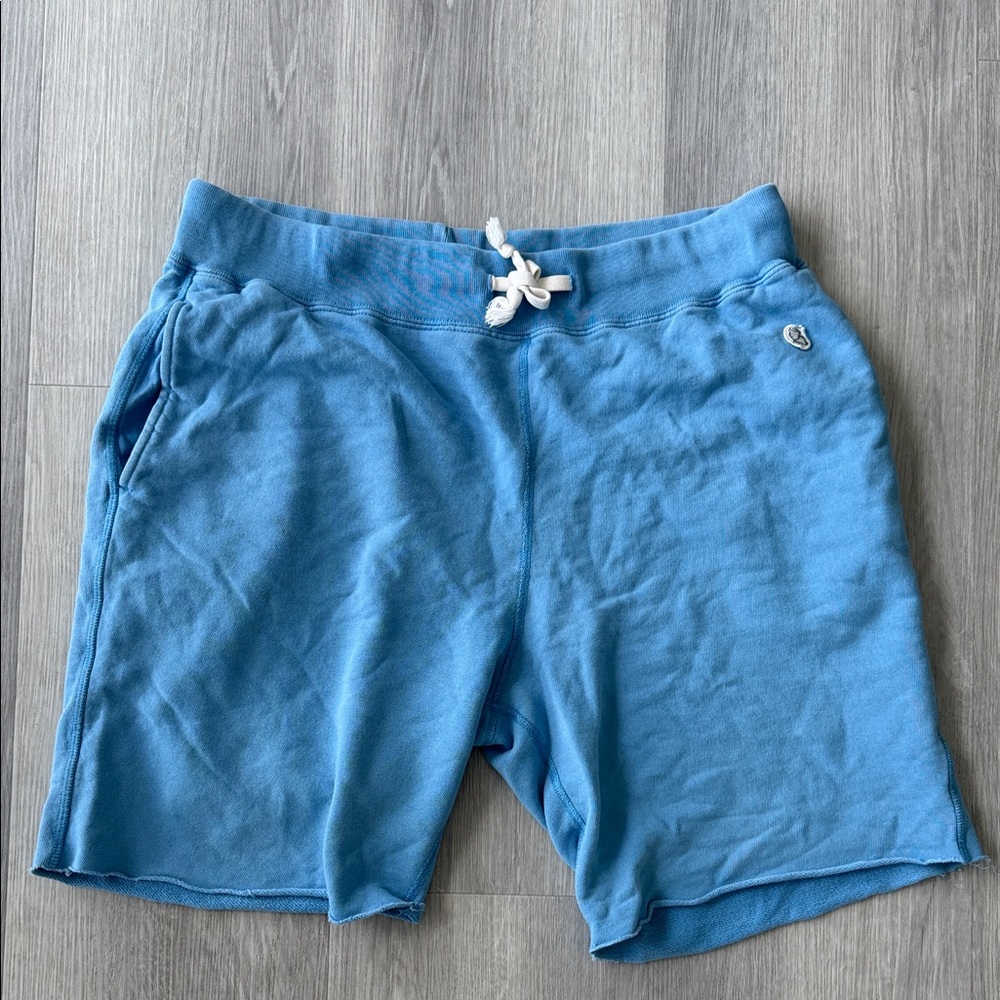 Light Blue Drawstring Sweat Shorts